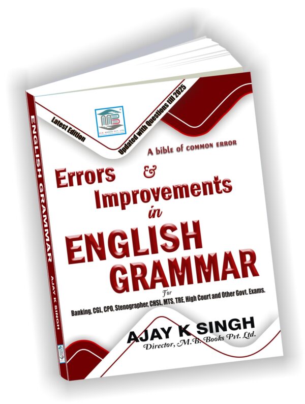 ERRORS & IMPROVEMENTS IN ENGLISH GRAMMAR MB Books Competitive